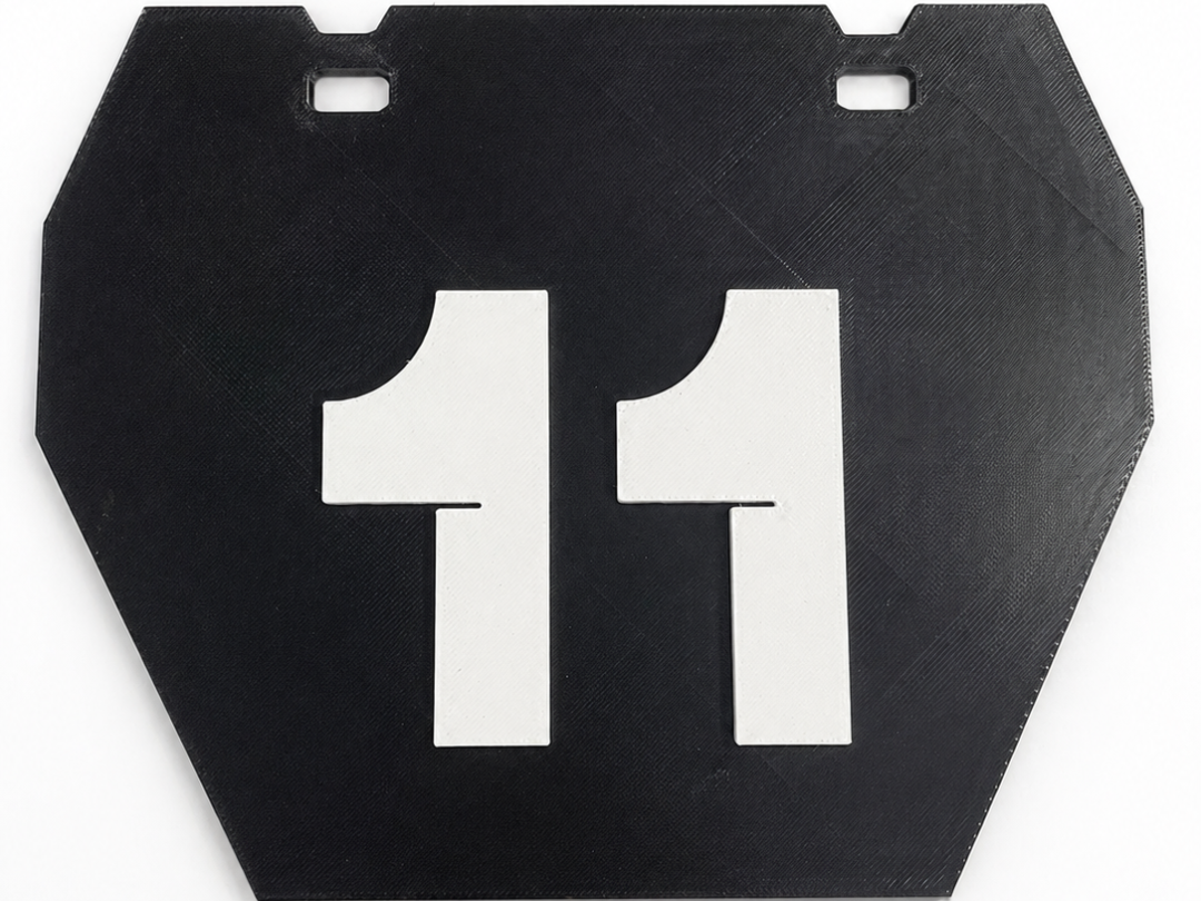 Bike racing number plate / Front ID board