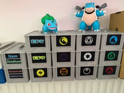 TCG Storage Box – Safe Pokemon Energy Label