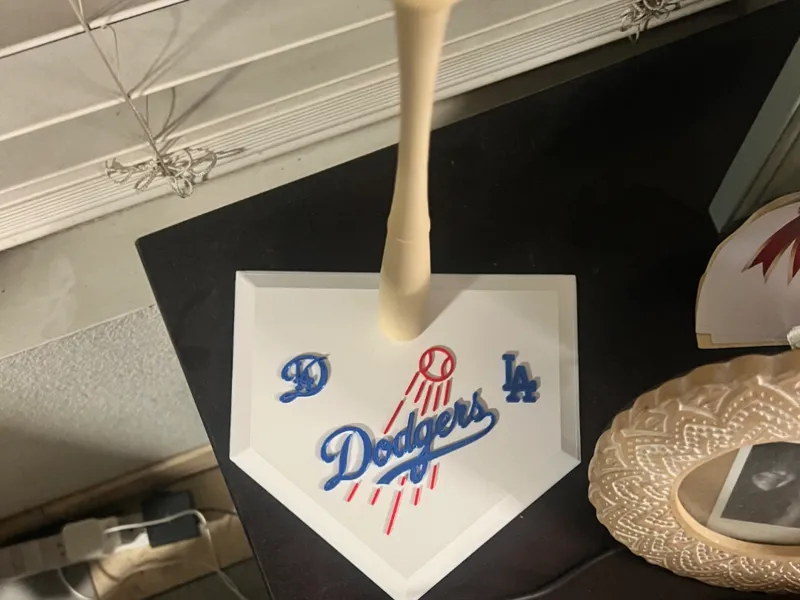 Japanese Samurai Dodger helmet stand display