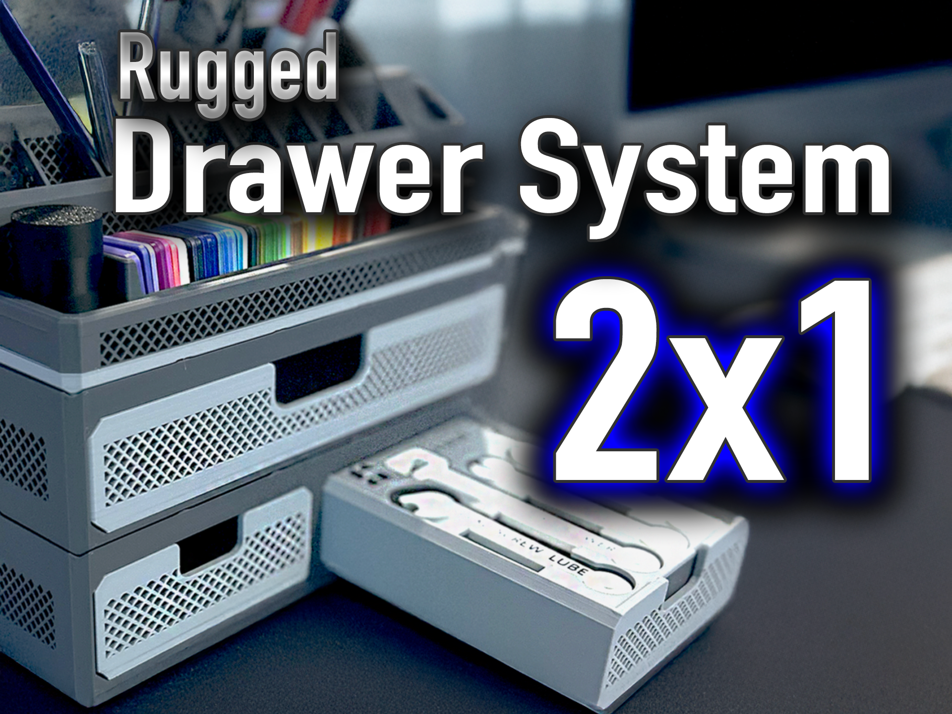 Miniatura 36 do modelo 3D Rugged Drawer System - Gridfinity Stackable