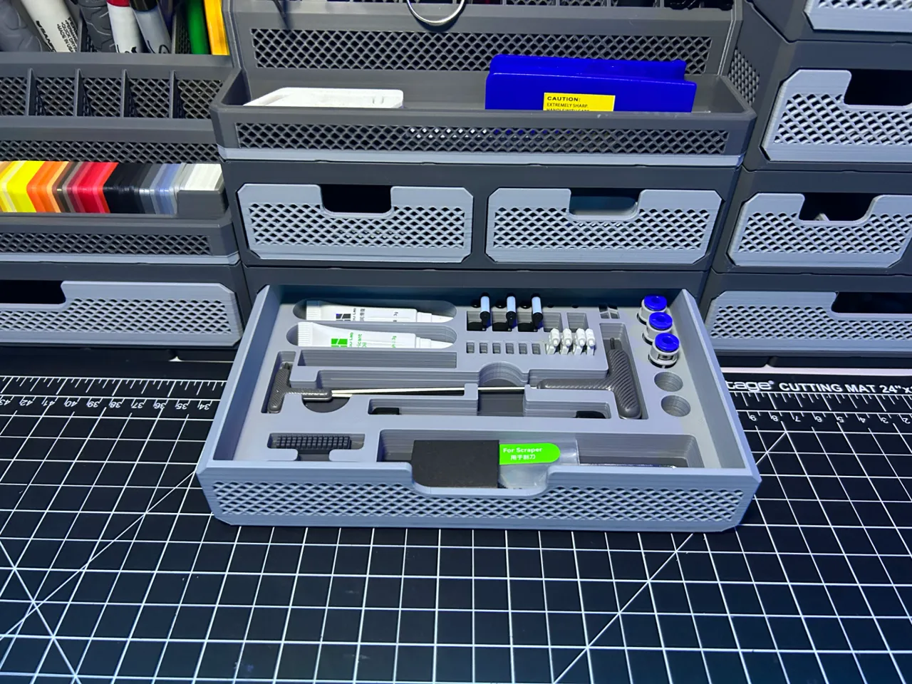 Rugged Drawer System - Gridfinity Organizer view 4