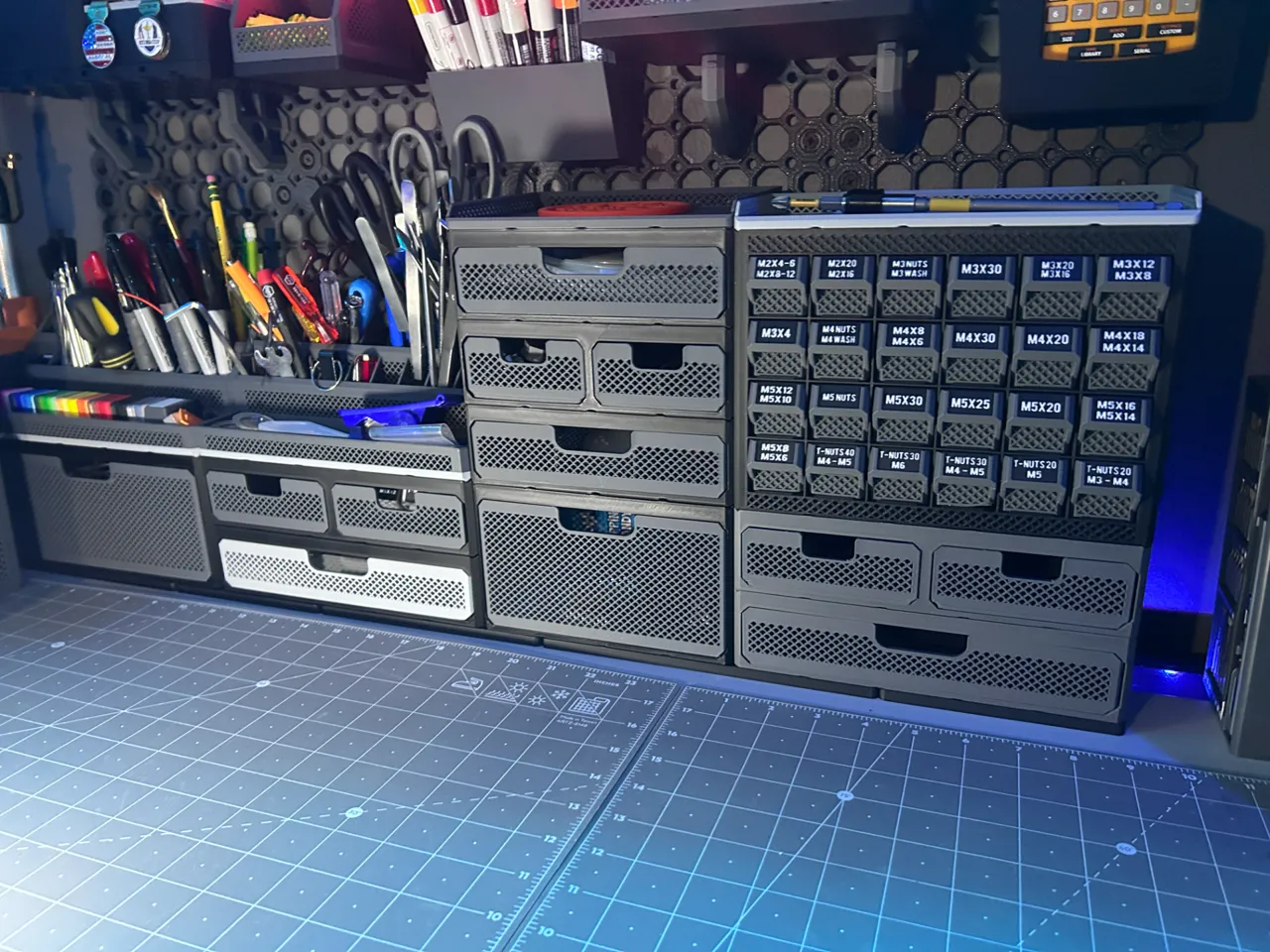 Rugged Drawer System - Gridfinity Organizer view 3