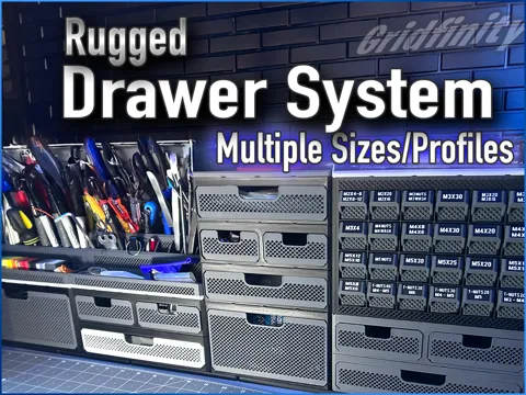 Rugged Drawer System - Gridfinity Organizer