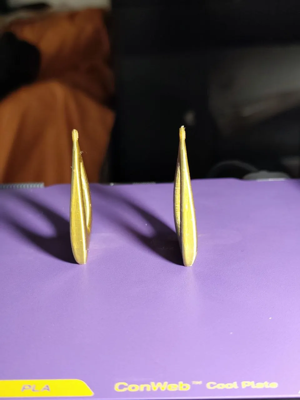 "Golden Drop 3D" Earrings view 4