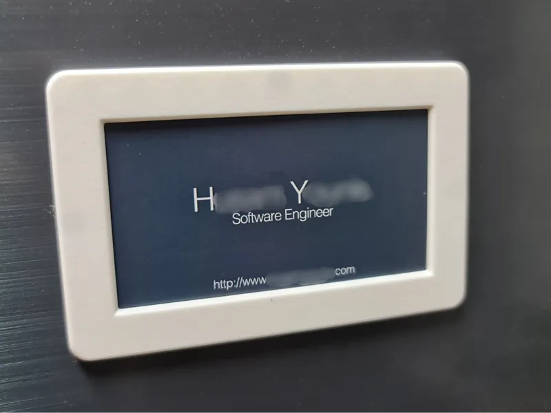 Magnetic Business Card Frame