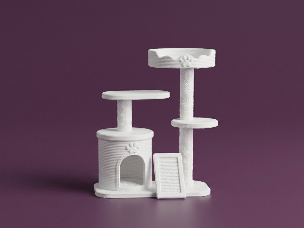 Dollhouse Cat Tree |3D Printed Dollhouse Furniture