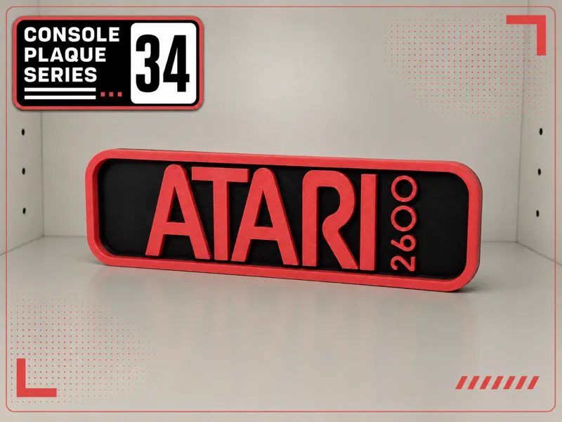 Console Logo Plaque - Atari 2600