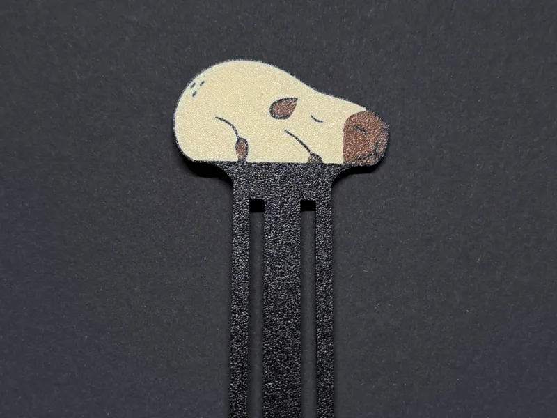Capybara bookmark sleeping