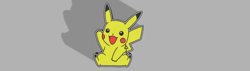 Pokemon Pikachu Lightbox With Hanger Keyhole