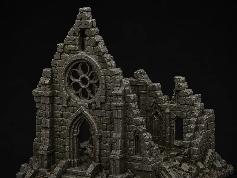 ruined church 