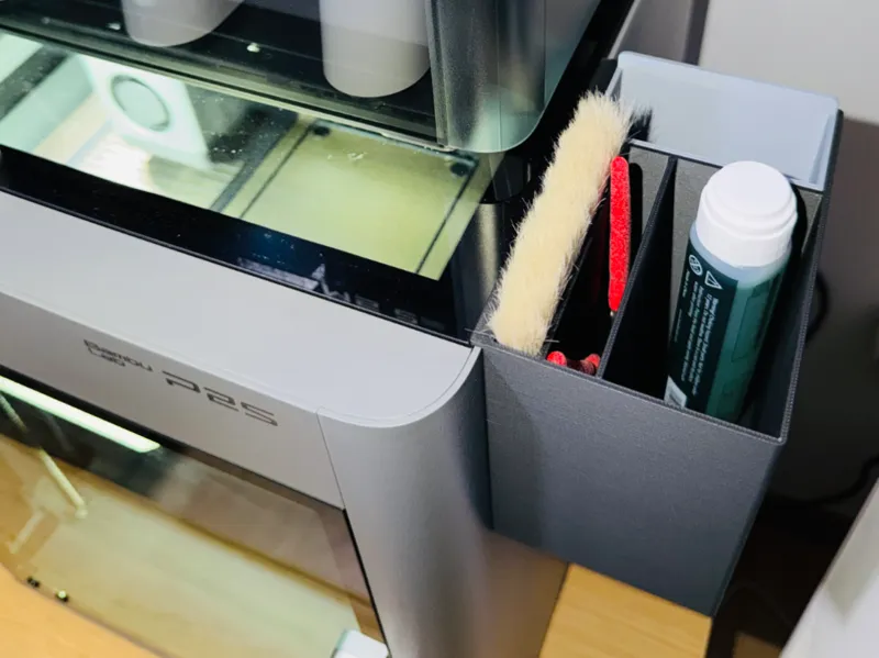 Tool Holder & Removable Bin - P2S/X2D (Tall)