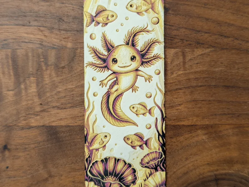 Axolotl Buchzeichen