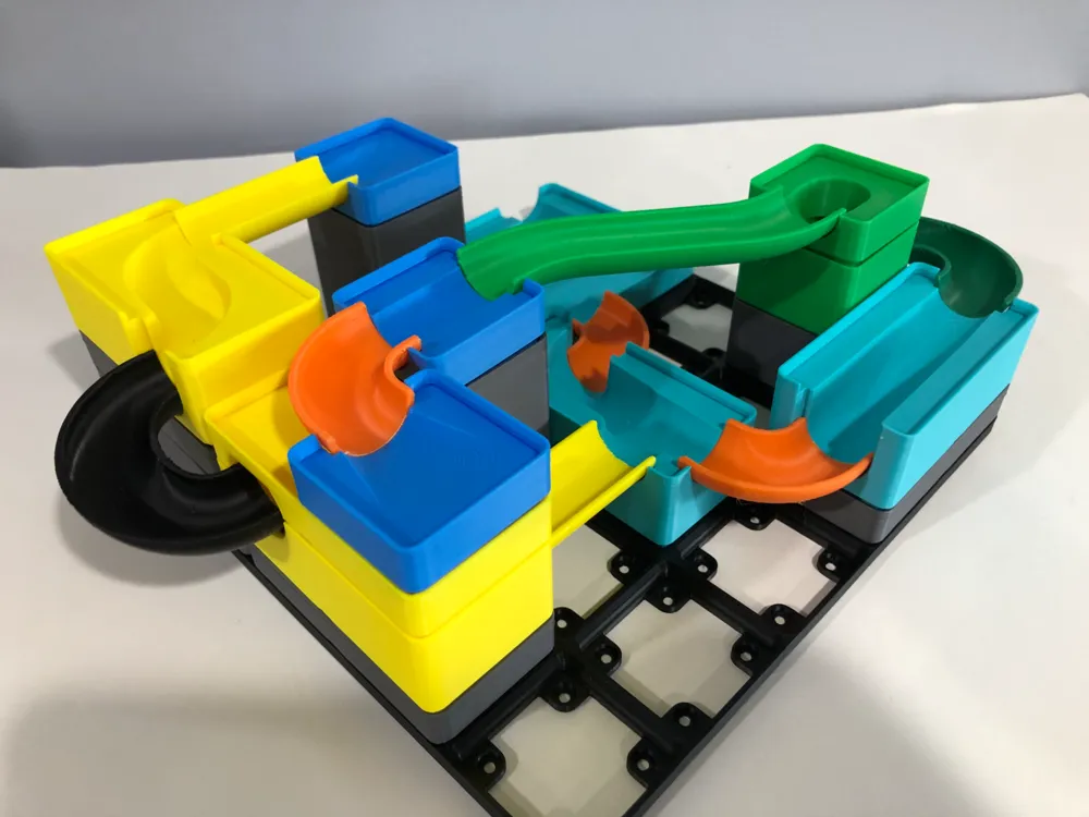 Marble Ramp Set Gridfinity Marble Run - Ramp Block Pieces - Free 3D Print Model ...