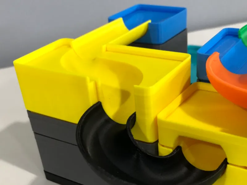 Gridfinity Marble Run - Ramp Block Pieces