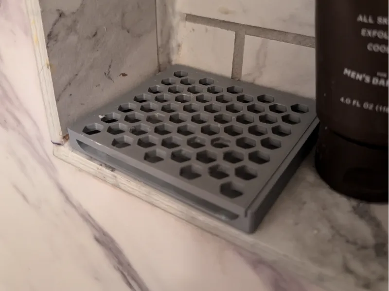 Shower Soap Tray with Water Run-off