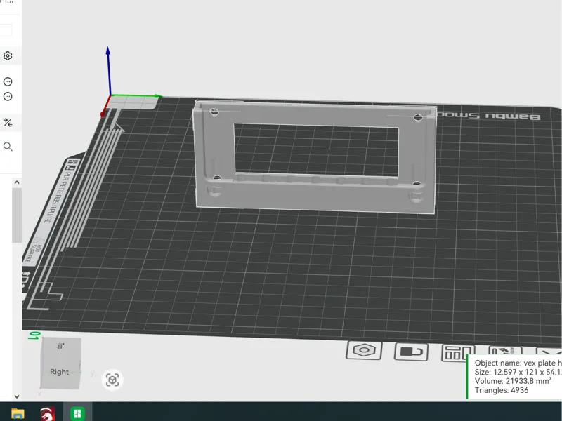 vex robotics license plate holder