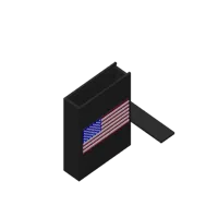 American Flag Card Holder