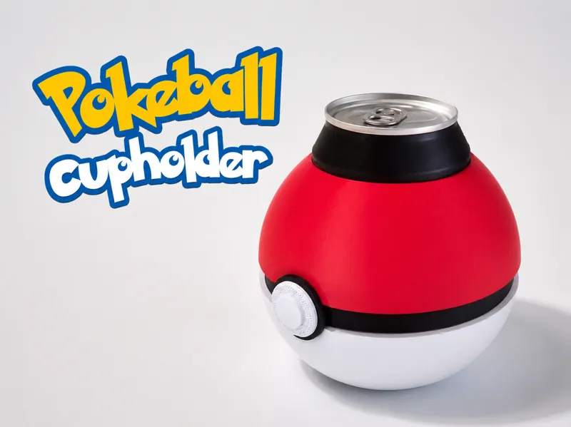 Pokeball Cupholder With Handle | No AMS, 33cl Cans