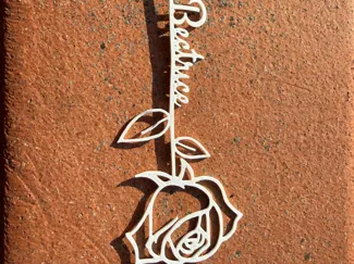 Dedica Rosa + Nome