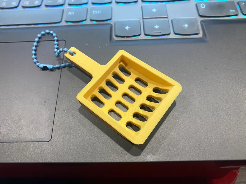cat litter scoop keychain