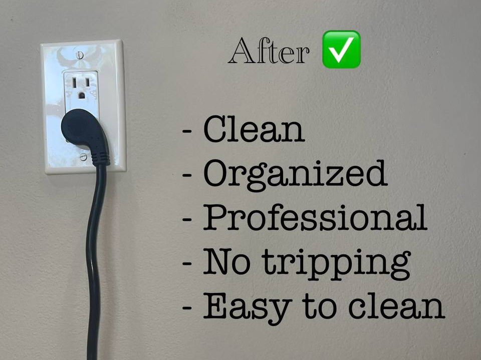 Clean Cable Clip: 1-4 Cables, Low-Profile