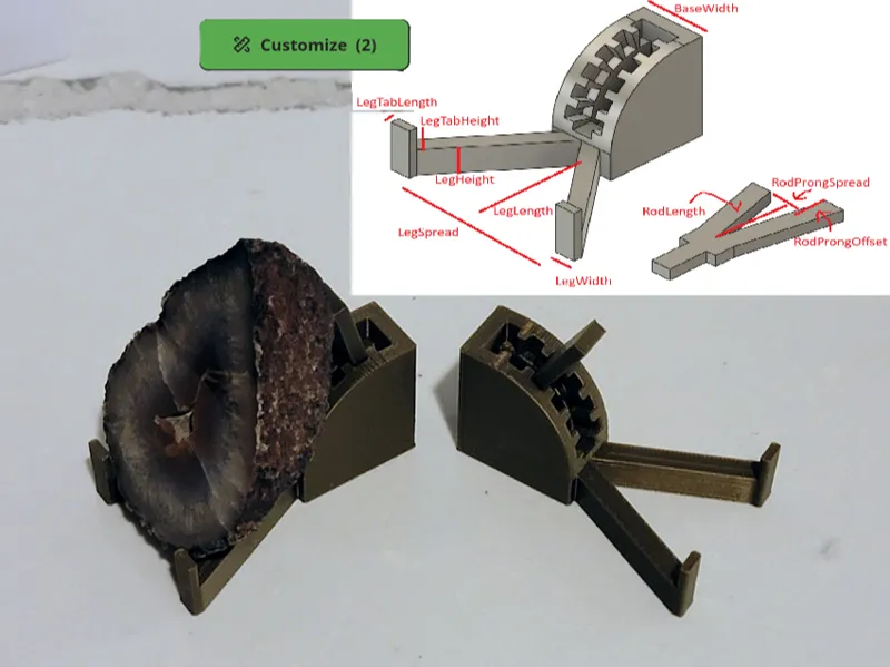 Adjustable Display Stand (Parameterized)