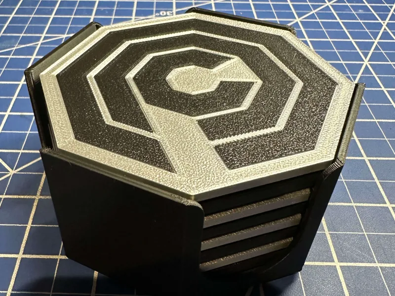 RoboCop OCP Coaster + 3 Caddy Size Options