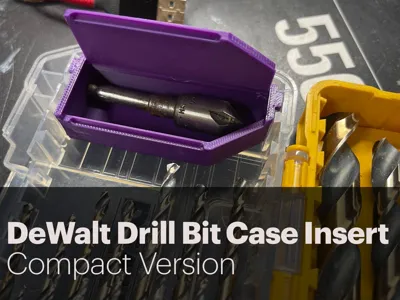 DeWalt Drill Bit Case Insert Tray, Compact