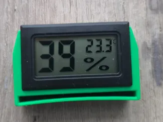 square Hygrometer holder/bracket for Dyna Dry Box