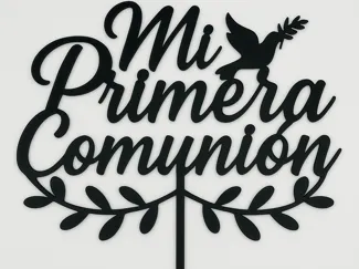 TOPPER "MI COMUNION" + TOPPER PERSONALIZADO