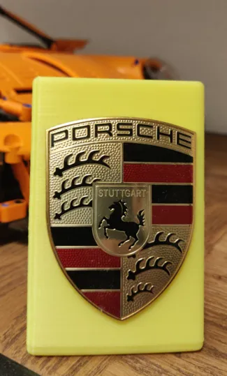Porsche emblem holder