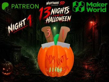 Adorno temático: Pumpkin Halloween Countdown — vista de referencia 3