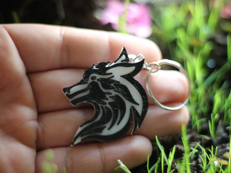 Handsome Wolf Keychain jewelry