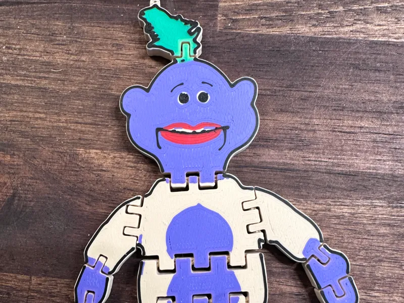 Space Alien Peanut Flexi Toy