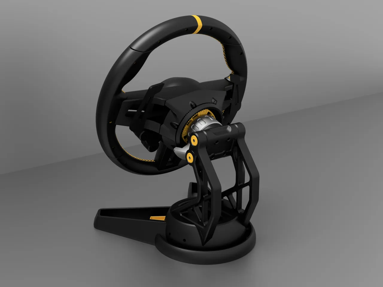 1:1 Porsche Steering Wheel with SIMRACING view 2