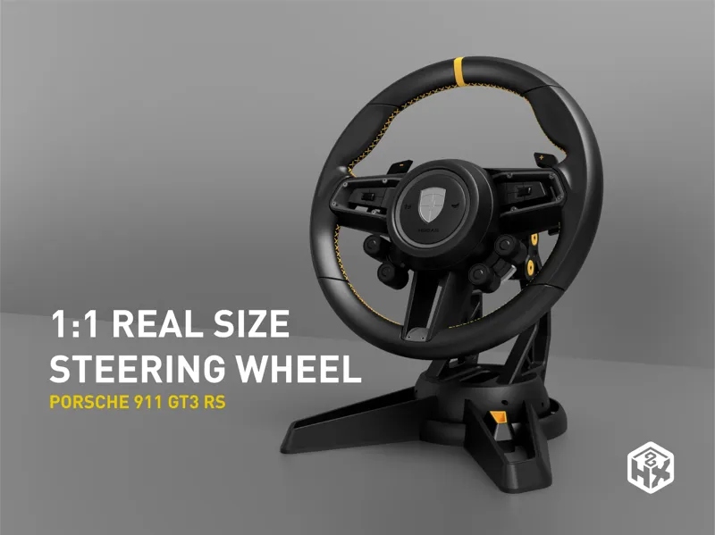 1:1 Porsche Steering Wheel with SIMRACING