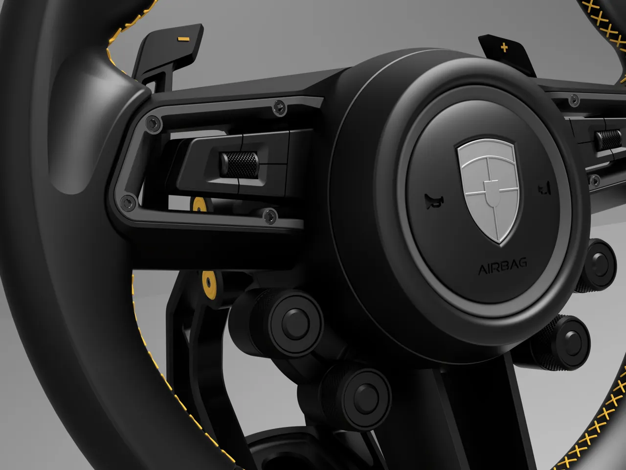 1:1 Porsche Steering Wheel with SIMRACING view 4