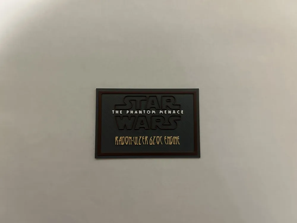 Ulzer Star Wars Radon-Ulzer 320C plaque - Free 3D Print Model - MakerWorld