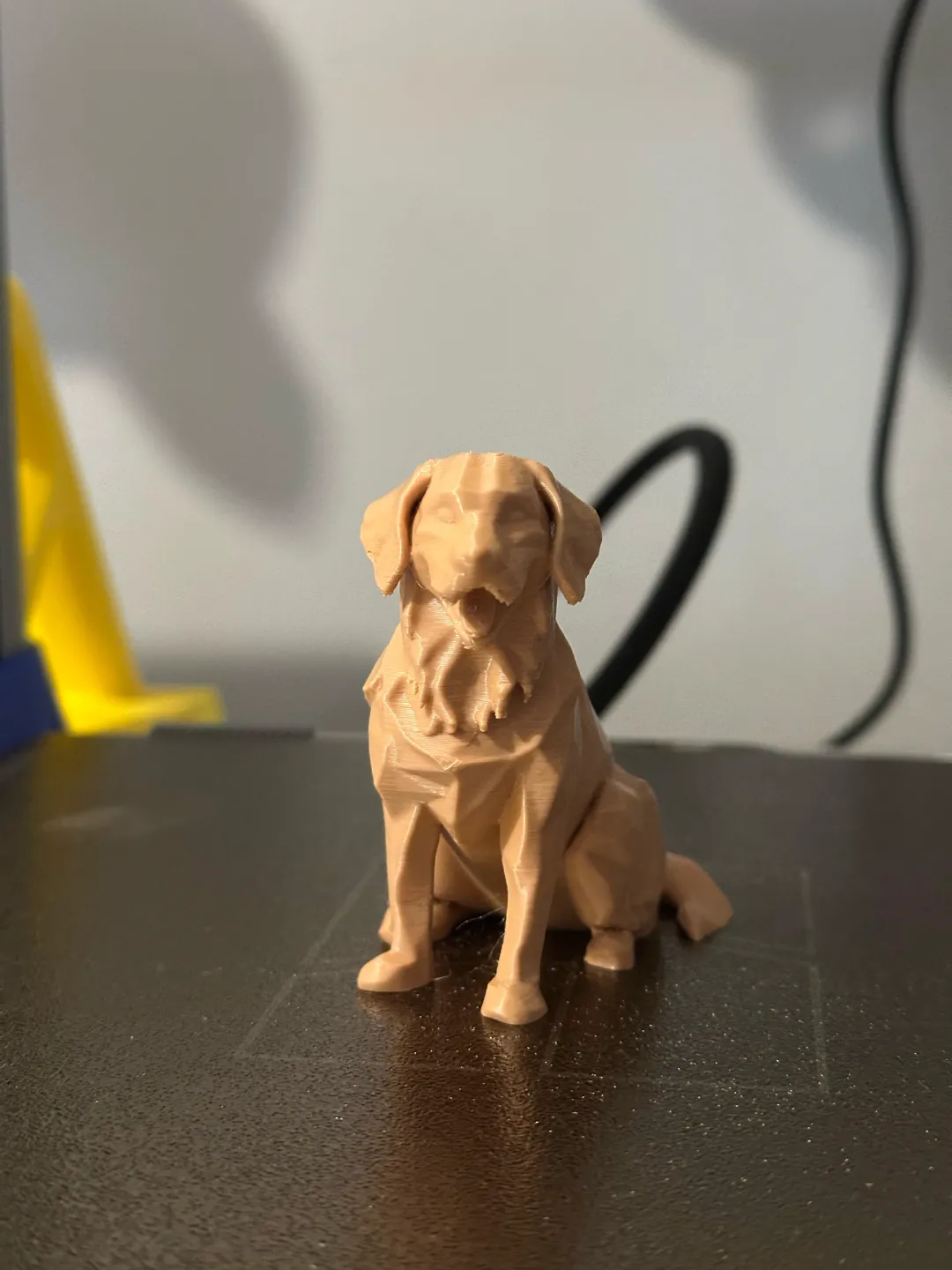 Low Poly Golden Retriever view 2
