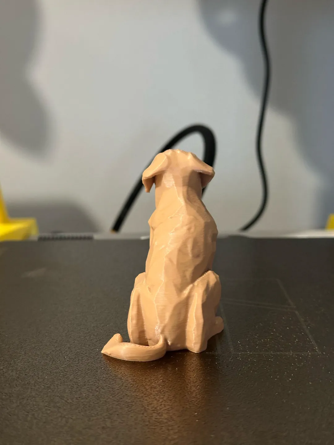 Low Poly Golden Retriever view 4