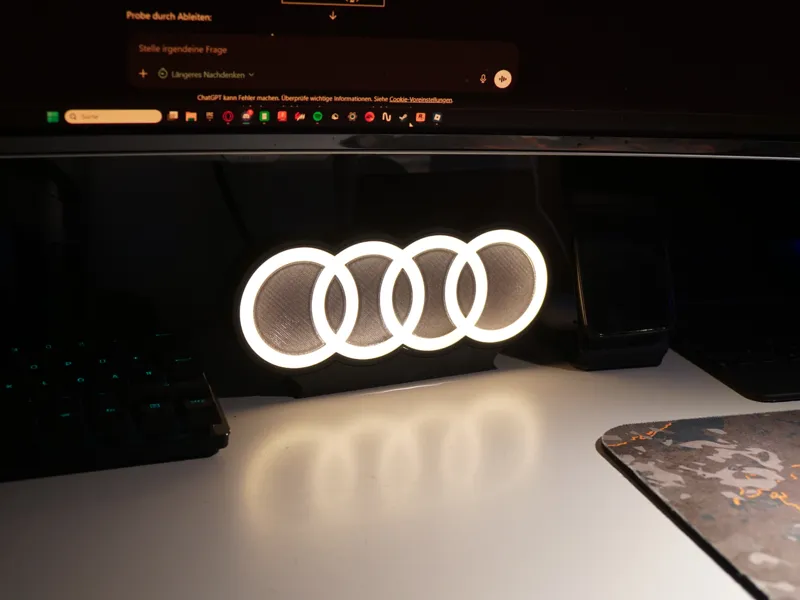 Audi Lightbox Logo (needs Magnet connector)