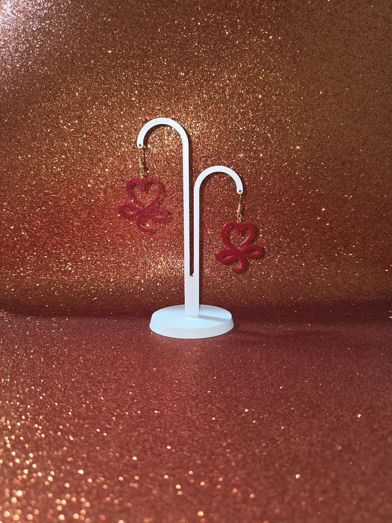 Infinity love earrings view 3