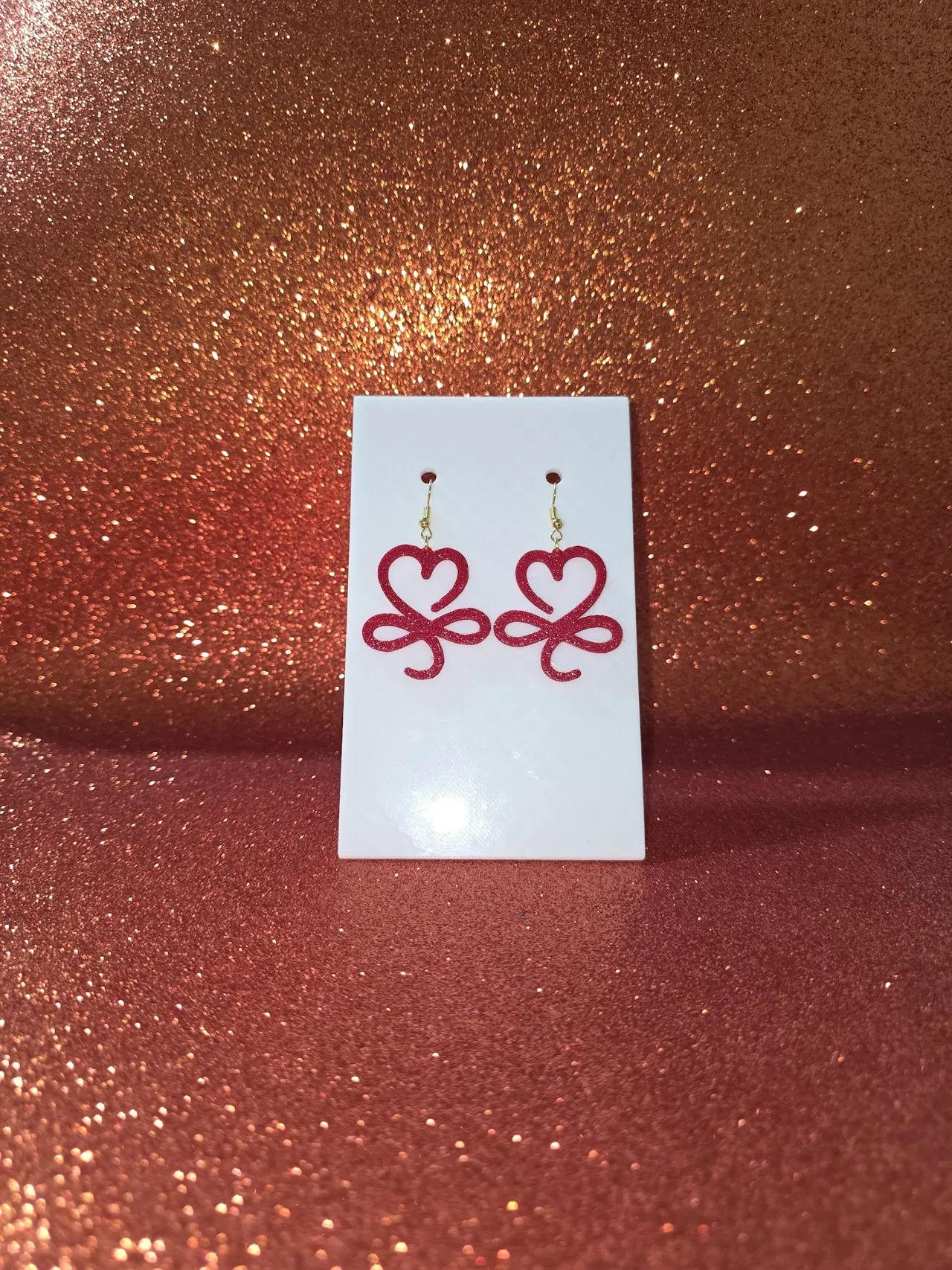Infinity love earrings view 2