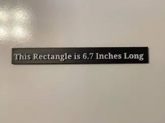 6.7 Inch Rectangle