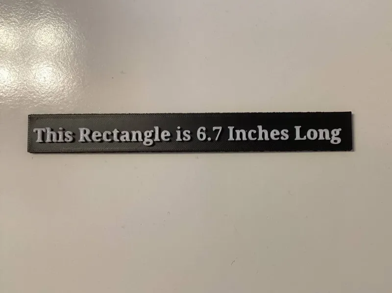 6.7 Inch Rectangle