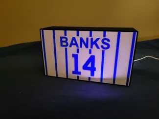 Chicago Cubs Retired # Lightbox Ernie Banks