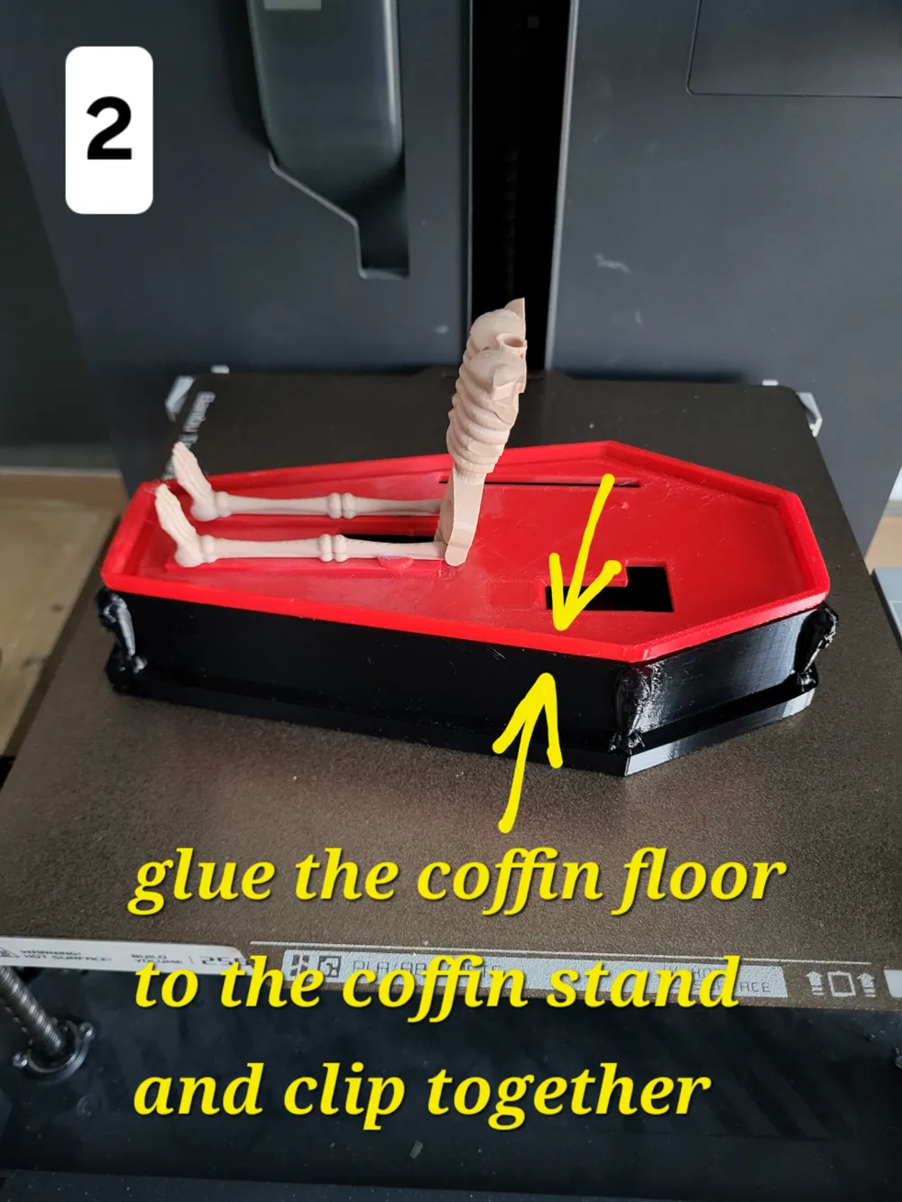 skeleton in a coffin - Free 3D Print Model - MakerWorld