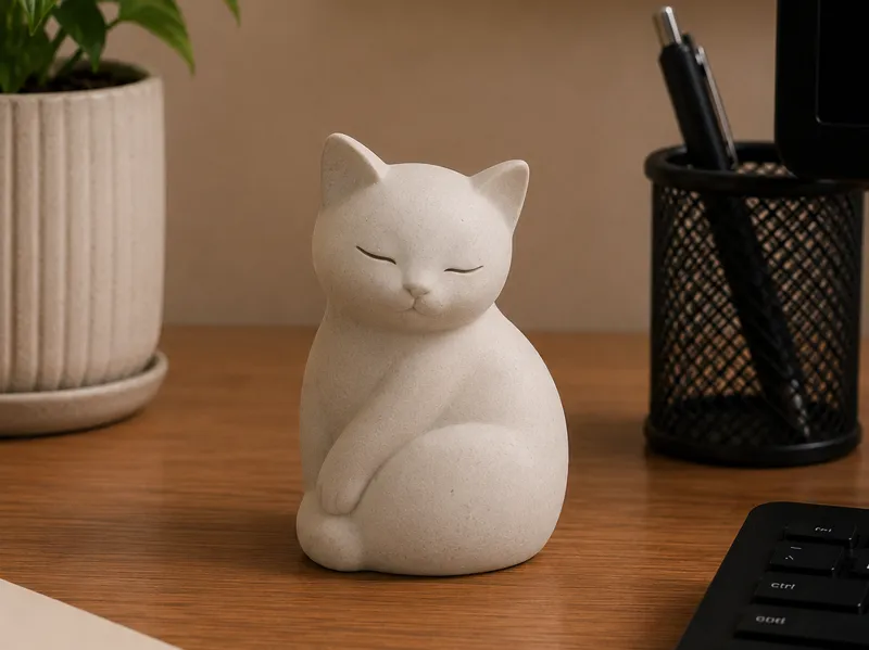 Graceful Sitting Cat