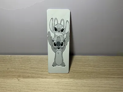 Stitch and Angels bookmark