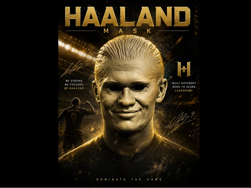 Haaland mask " made for a laugh"